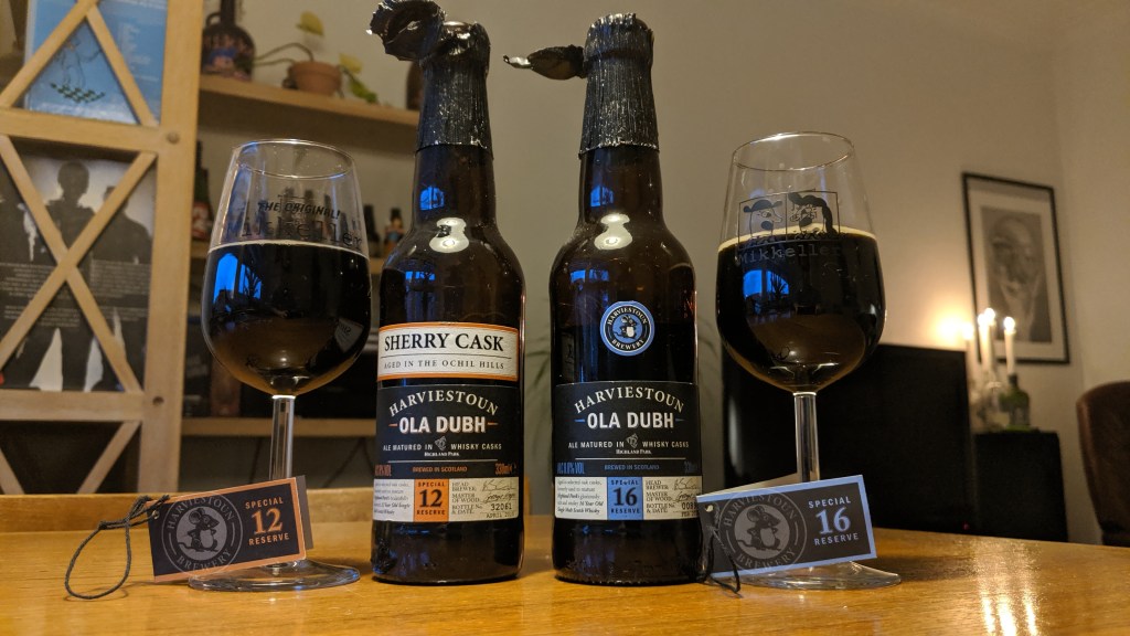 Harviestoun Brewery – Ola Dubh Special Reserve 12 (2015) / Ola Dubh Special Reserve 16&nbsp;(2016)