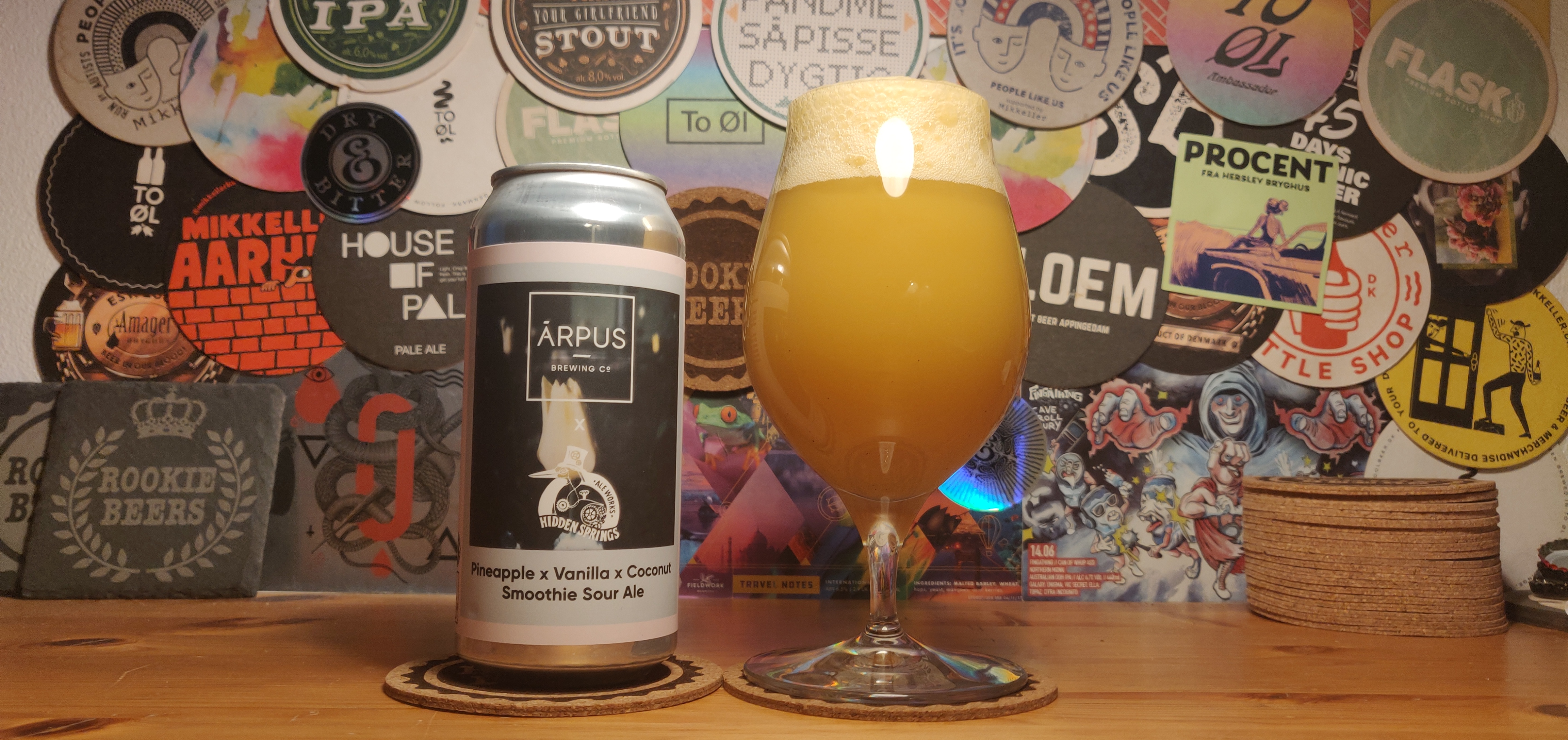 Arpus Brewing Co. & Hidden Spring Ale Works – Pineapple x Vanilla x Coconut Smoothie Sour Ale