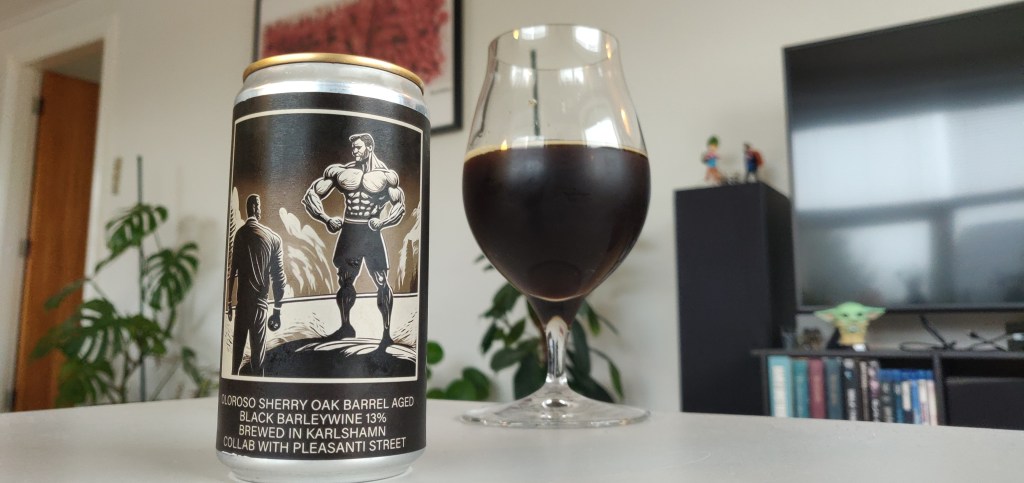 Brygghus 19 & Pleasanti Street – Wrestling With A Giant Black Barley Wine Aged 1 Year In Olosoro&nbsp;Barrels